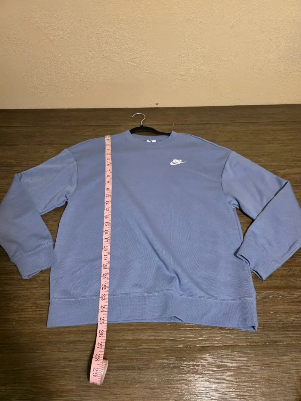 Nike Sportswear Club Fleece Loose Crew Neck Sweatshirt NWT Blue XS